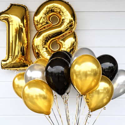 Шары на день рождения 18 лет парню