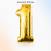 Шар золотая цифра 1