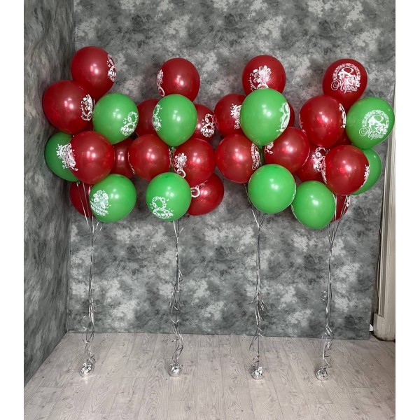 Воздушные шары. Доставка в Москве: Фонтаны из шаров на 8 марта с рисунком Цены на https://sharsky.msk.ru/