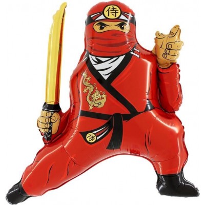 Шар-Фигура "Ниндзя, Красный", 81 см