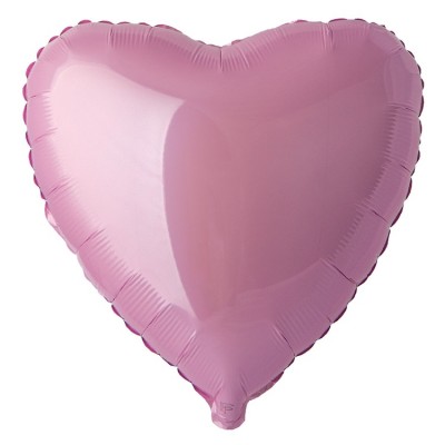 Шар Сердце большое розовое, 81 см