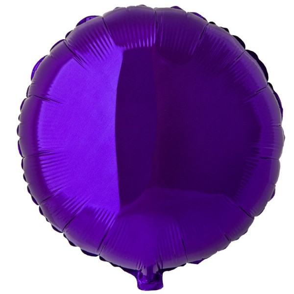 Воздушные шары. Доставка в Москве: Шар Круг фиолетовый, 46 см Цены на https://sharsky.msk.ru/