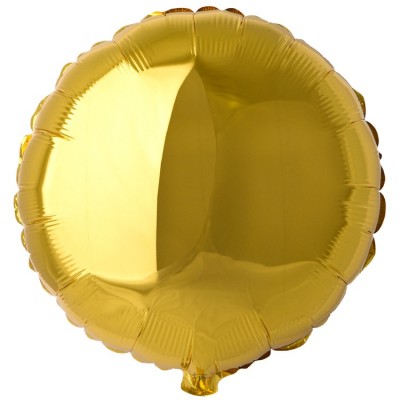 Шар Круг золотой, 46 см