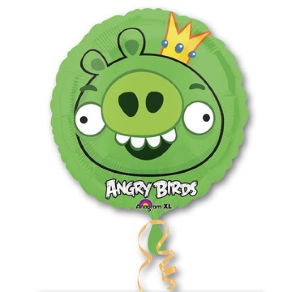 Воздушные шары. Доставка в Москве: Angry Birds Король Свиней, 46 см Цены на https://sharsky.msk.ru/