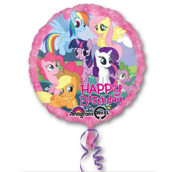 Воздушные шары. Доставка в Москве: "My Little Pony" С Днём Рождения, 46 см Цены на https://sharsky.msk.ru/