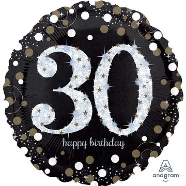 Воздушные шары. Доставка в Москве: Круг "Happy Birthday" 30 пузырьки, 46 см Цены на https://sharsky.msk.ru/