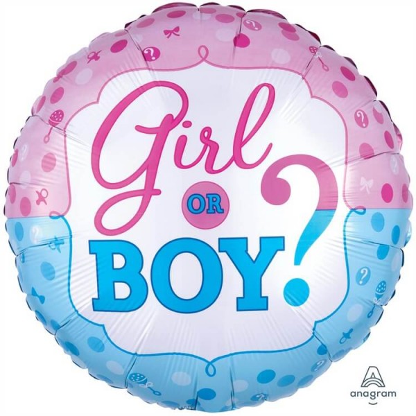 Воздушные шары. Доставка в Москве: Girl or Boy, 46 см Цены на https://sharsky.msk.ru/