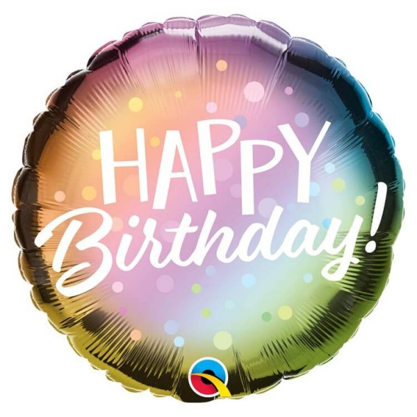 Воздушные шары. Доставка в Москве: "Happy Birthday" неоновый, 46 см Цены на https://sharsky.msk.ru/