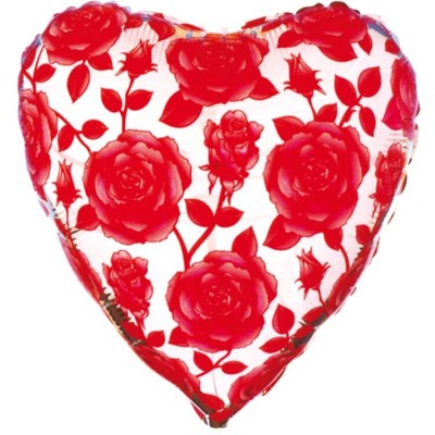 Сердце "Розовые розы", 46 см