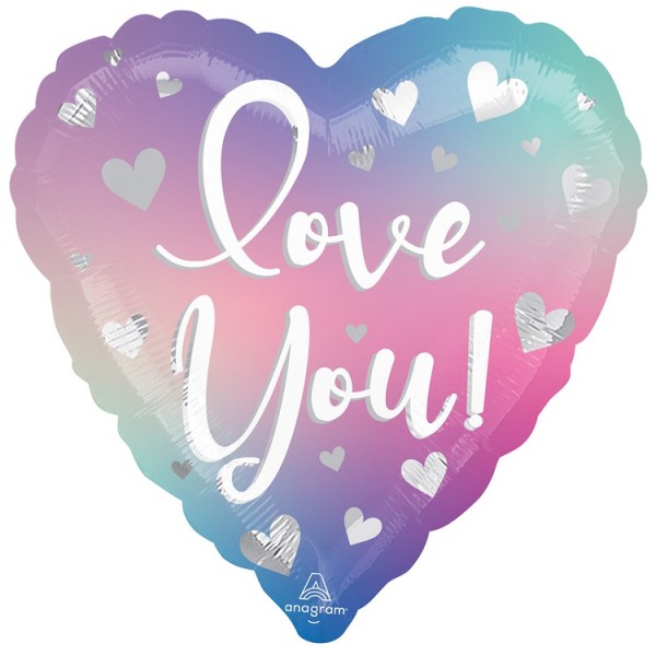 Воздушные шары. Доставка в Москве: Cердце "Love You" нежное, 46 см Цены на https://sharsky.msk.ru/