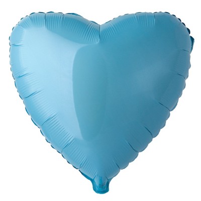 Шар Сердце большое голубое, 81 см