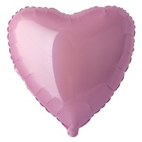 Шар Сердце розовое, 46 см