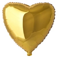 Шар Сердце золотое, 46 см