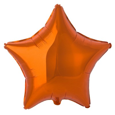 Шар Звезда оранжевая, 46 см