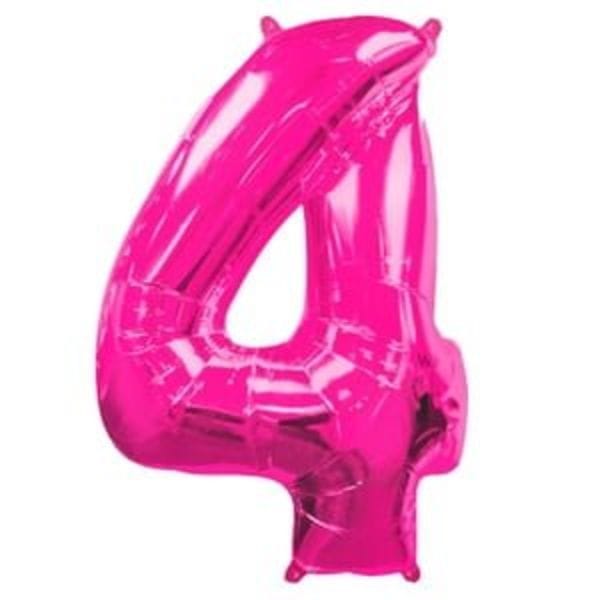 Воздушные шары. Доставка в Москве: Шар цифра фуше 4 Цены на https://sharsky.msk.ru/