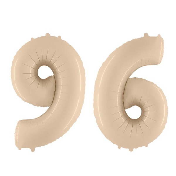 Воздушные шары. Доставка в Москве: Шар кремовая цифра 6 или 9 Цены на https://sharsky.msk.ru/