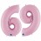 Шар нежно-розовая цифра 6 или 9