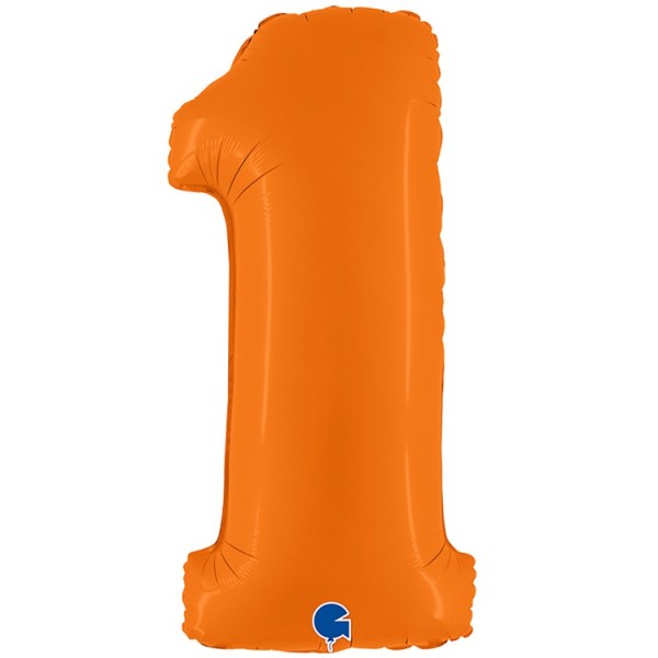 Воздушные шары. Доставка в Москве: Шар оранжевая цифра 1 Цены на https://sharsky.msk.ru/
