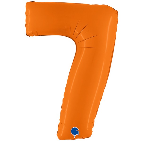 Воздушные шары. Доставка в Москве: Шар оранжевая цифра 7 Цены на https://sharsky.msk.ru/
