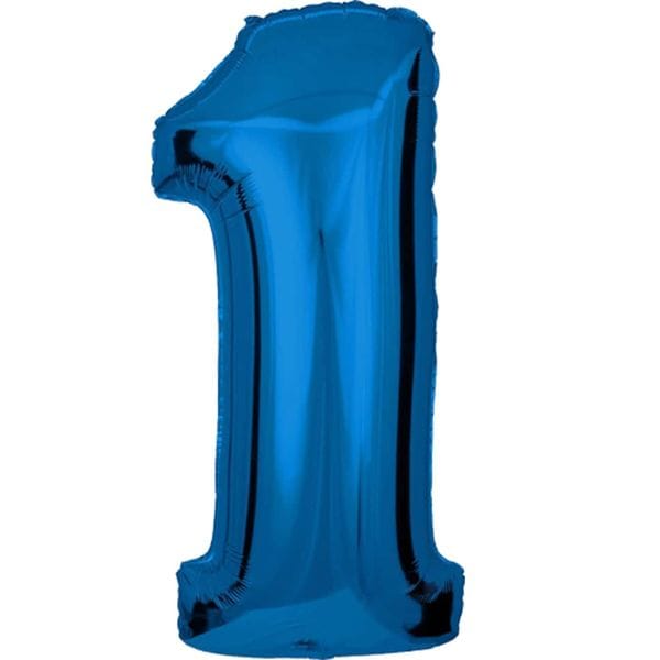 Воздушные шары. Доставка в Москве: Шар синяя цифра 1 Цены на https://sharsky.msk.ru/