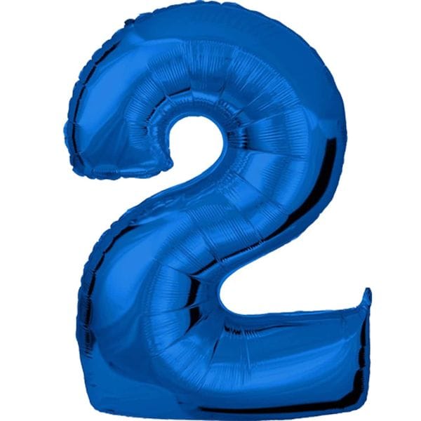 Воздушные шары. Доставка в Москве: Шар синяя цифра 2 Цены на https://sharsky.msk.ru/