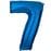 Шар синяя цифра 7