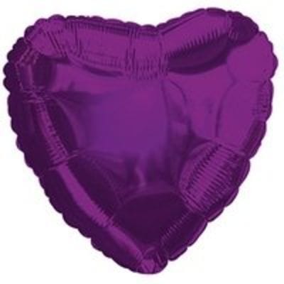 Шар-Сердце "Фиолетовое", 46 см
