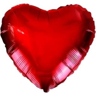 Шар-Сердце "Большое красное", 81 см