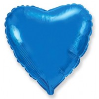 Шар Сердце синее, 46 см