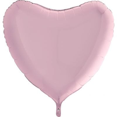 Шар-Сердце "Большое розовое", 81 см