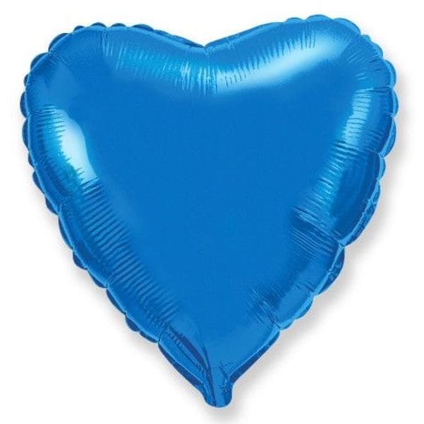 Воздушные шары. Доставка в Москве: Шар Сердце большое синее, 81 см Цены на https://sharsky.msk.ru/