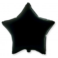 Шар Звезда чёрная, 46 см