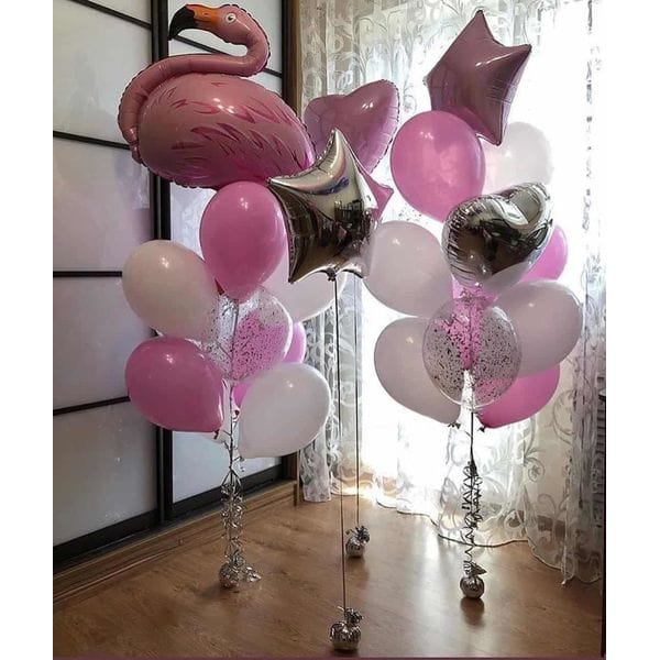 Воздушные шары. Доставка в Москве: Фонтаны шаров со Фламинго Цены на https://sharsky.msk.ru/
