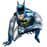 Воздушные шары. Доставка в Москве: Ходячая фигура "Бэтмен", 112 см 1 Цены на https://sharsky.msk.ru/