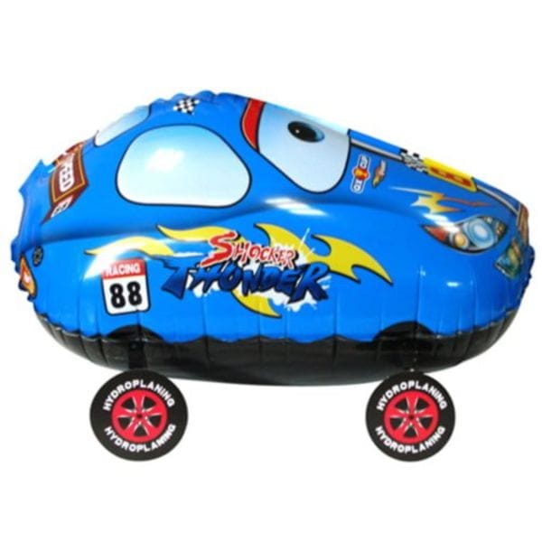 Воздушные шары. Доставка в Москве: Ходячая фигура "Гоночная машина" Синяя, 61 см Цены на https://sharsky.msk.ru/