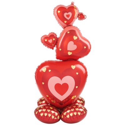 Стоячая фигура "Красные Сердца", 139 см