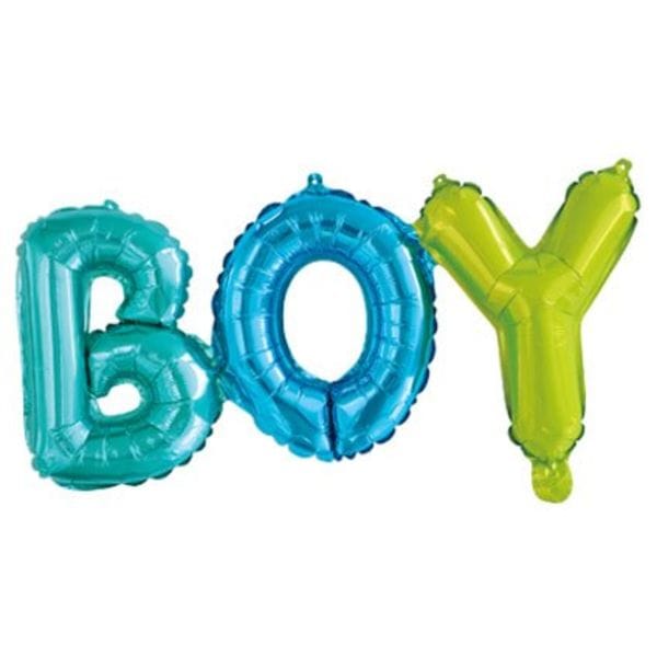 Воздушные шары. Доставка в Москве: Надпись Boy разноцветная, 69 см Цены на https://sharsky.msk.ru/