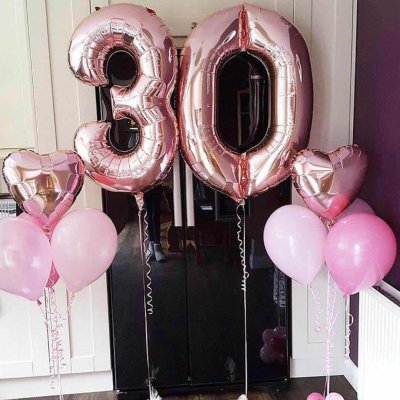 Воздушные шары на 30 лет девушке