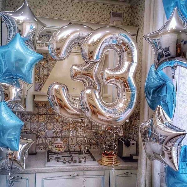 Воздушные шары. Доставка в Москве: Шарики на 33 года Цены на https://sharsky.msk.ru/
