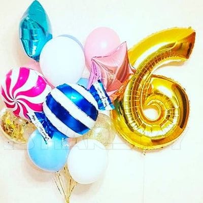 Воздушные шары на 6 лет