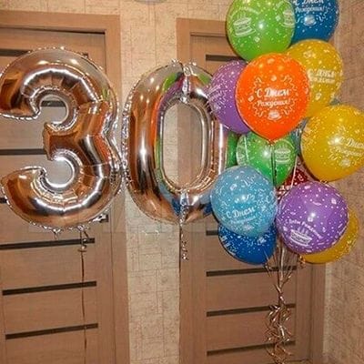 Воздушные шары на 30 лет
