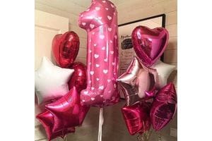 Воздушные шары на годик девочке