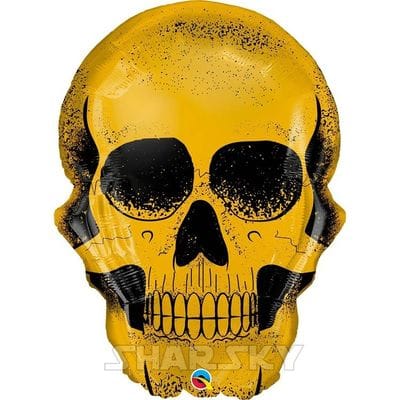 Шар "Золотой череп", 90 см