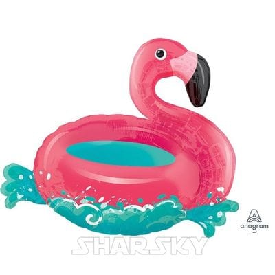 Шар "Фламинго на воде", 75 см