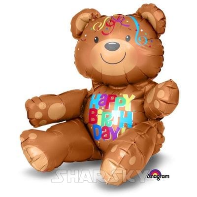 Шар "Медвежонок Happy Birthday", 48 см