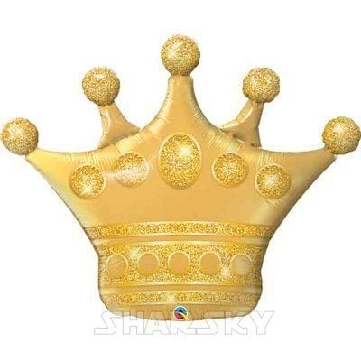 Шар "Золотая корона", 102 см