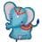 Воздушные шары. Доставка в Москве: Шар "Цирковой слоник", 87 см 1 Цены на https://sharsky.msk.ru/