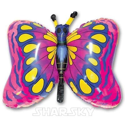 Шар "Малиновая бабочка", 89 см