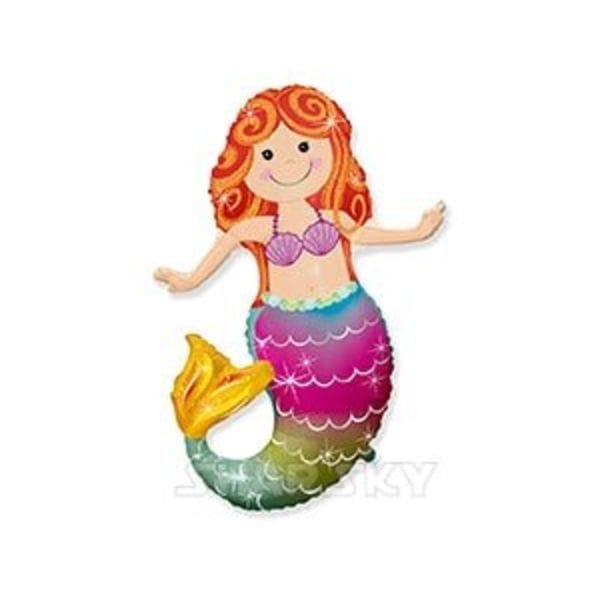 Воздушные шары. Доставка в Москве: Шар "Русалка с радужным хвостом", 82 см Цены на https://sharsky.msk.ru/