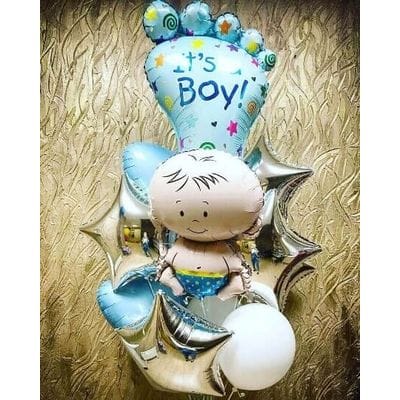 Фигуры из шаров на рождение мальчика